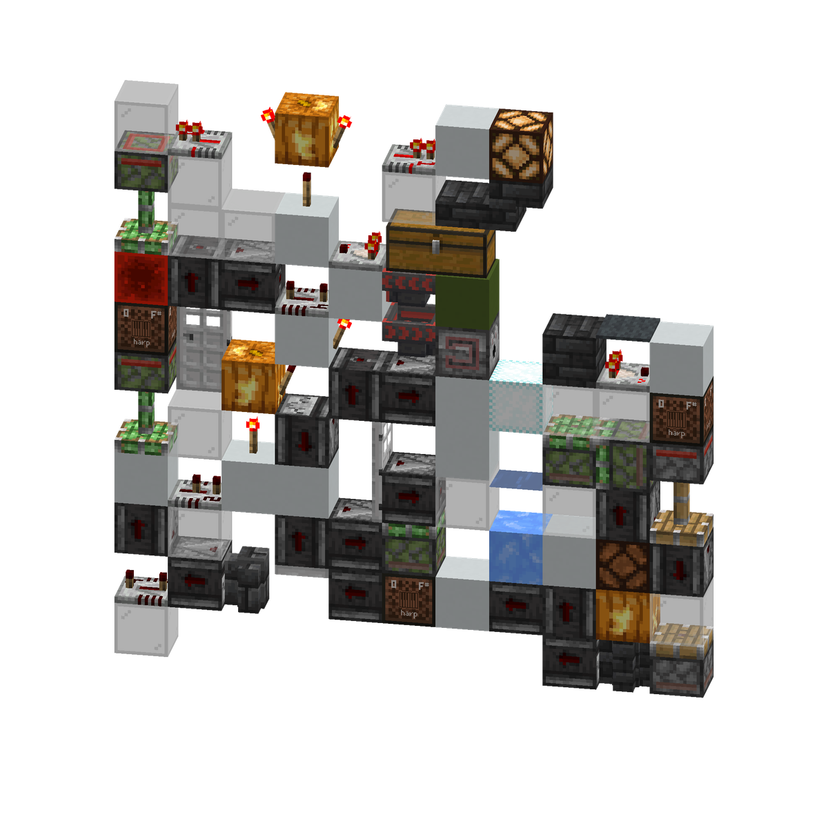 Bufferless Powder Snow Floor Display