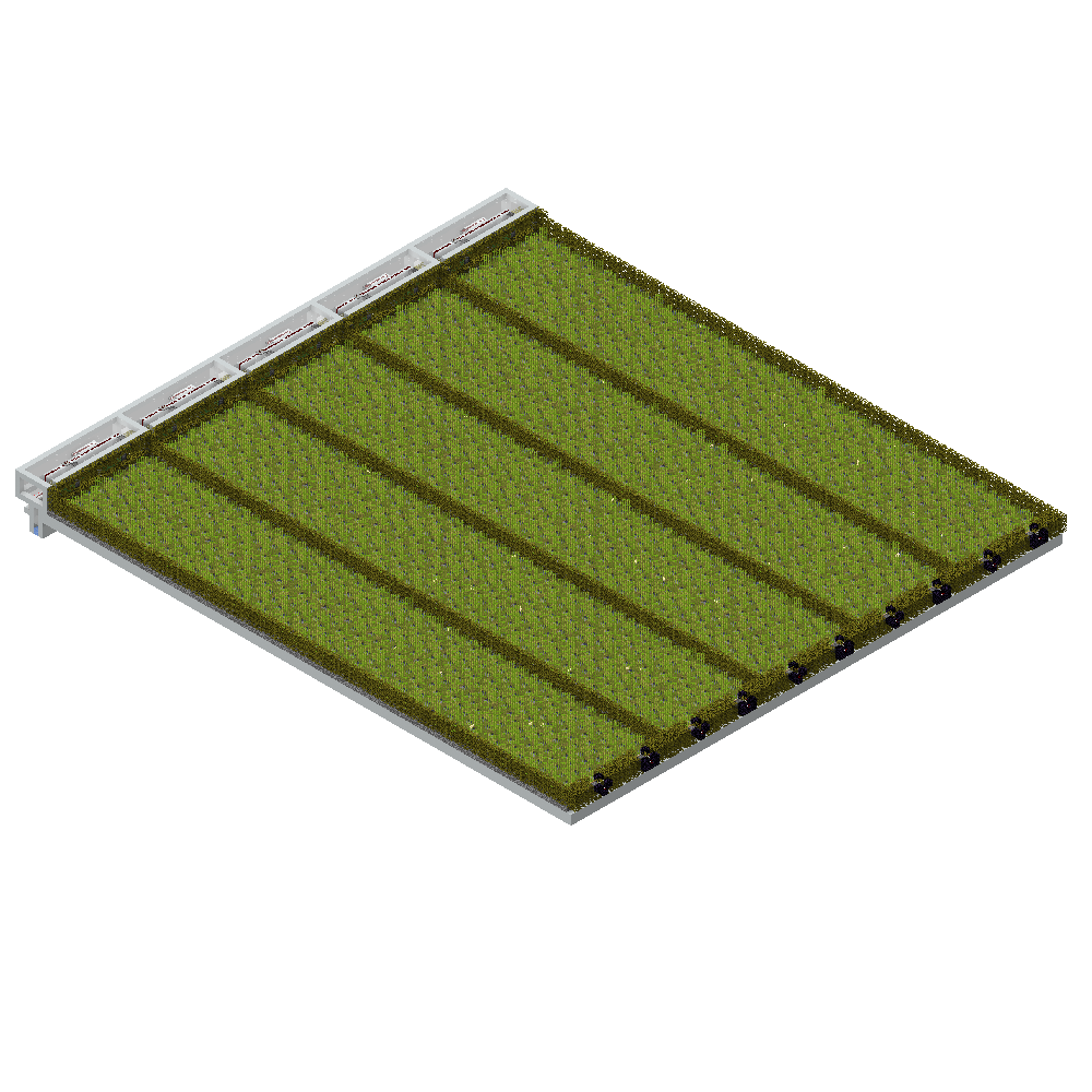 Tileable sugar cane/bamboo farm